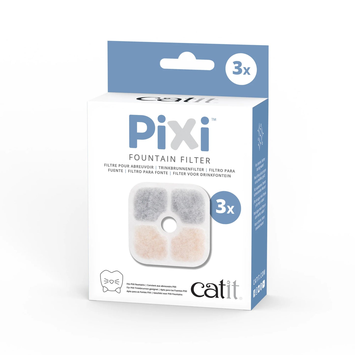 Catit Filtro Fuente Pixi (3 Unidades) - Fuentes para Gatos