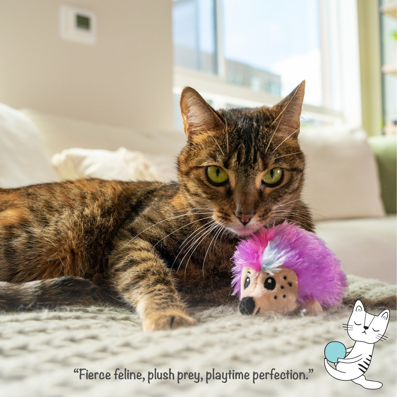 Catstages Catnip Plushies Hedgehog - Juguetes para Gatos