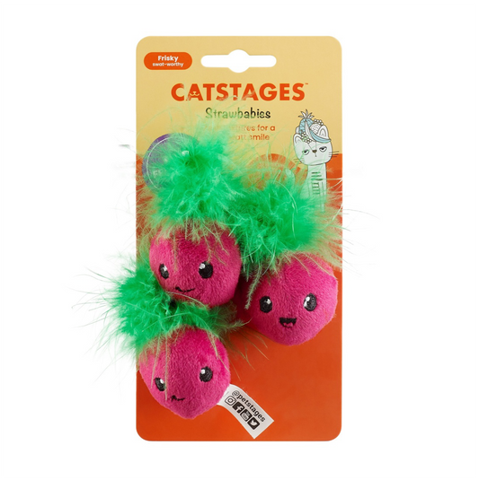 Catstages Strawbabies 3 Pack - Juguetes para Gatos
