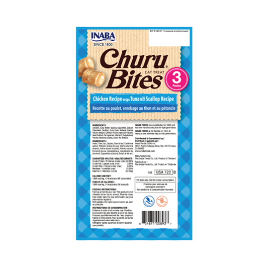 Churu Bites Cat Tuna with Scallop Recipe - Snacks para Gatos