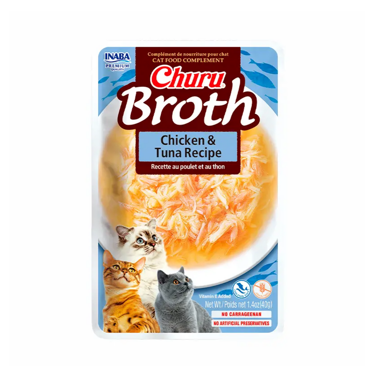 Churu Cat Broth Chicken and Tuna Recipe - Alimento Húmedo para Gatos