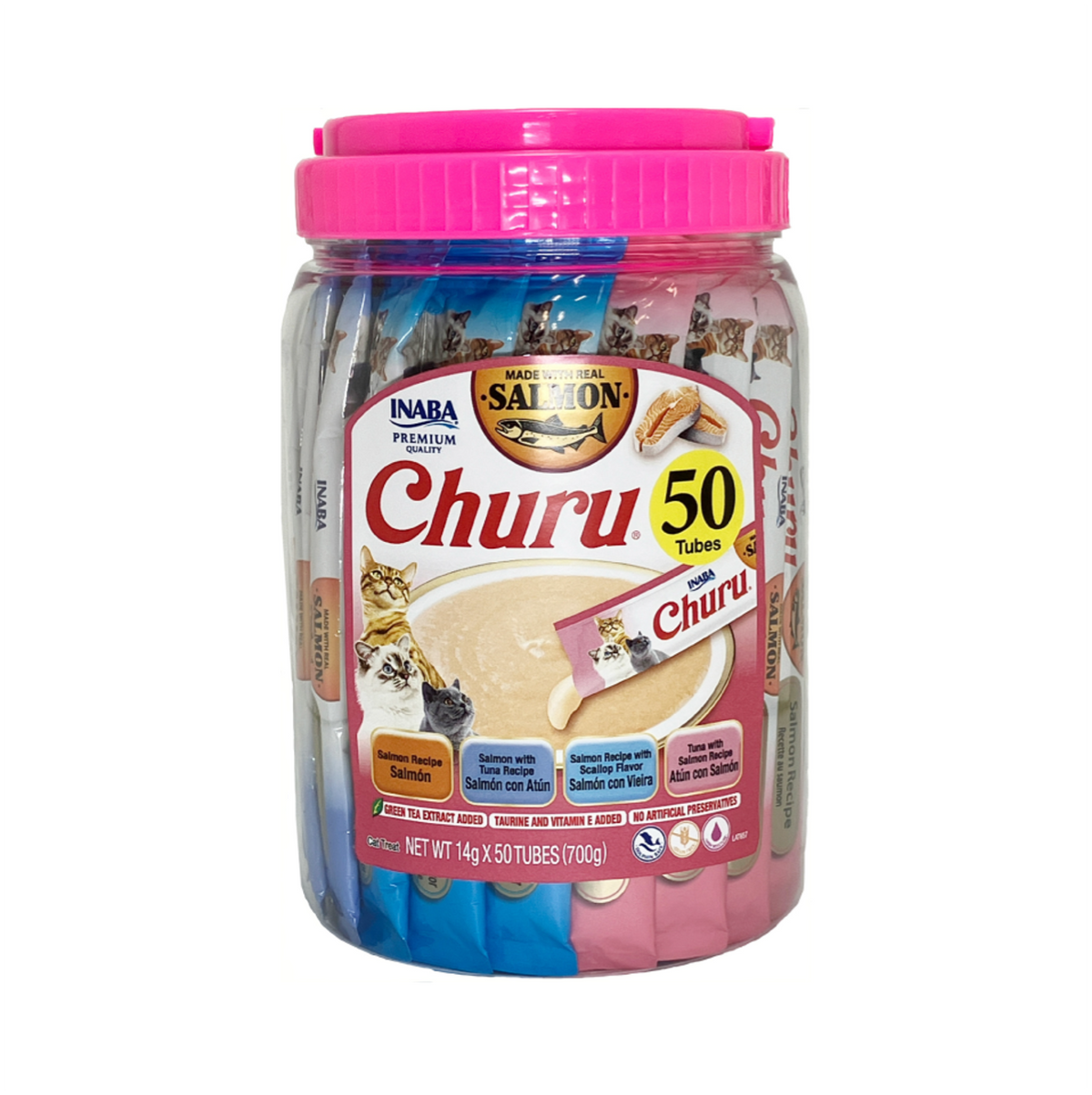 Churu Cat Salmon Variety Bombonera - Snacks para Gatos
