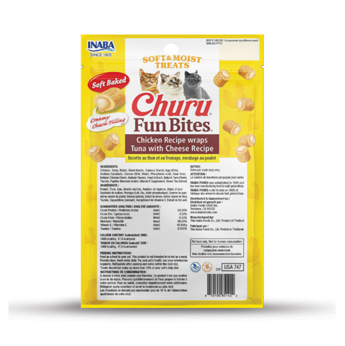 Churu Fun Bites Cat Tuna with Cheese Recipe - Snacks para Gatos