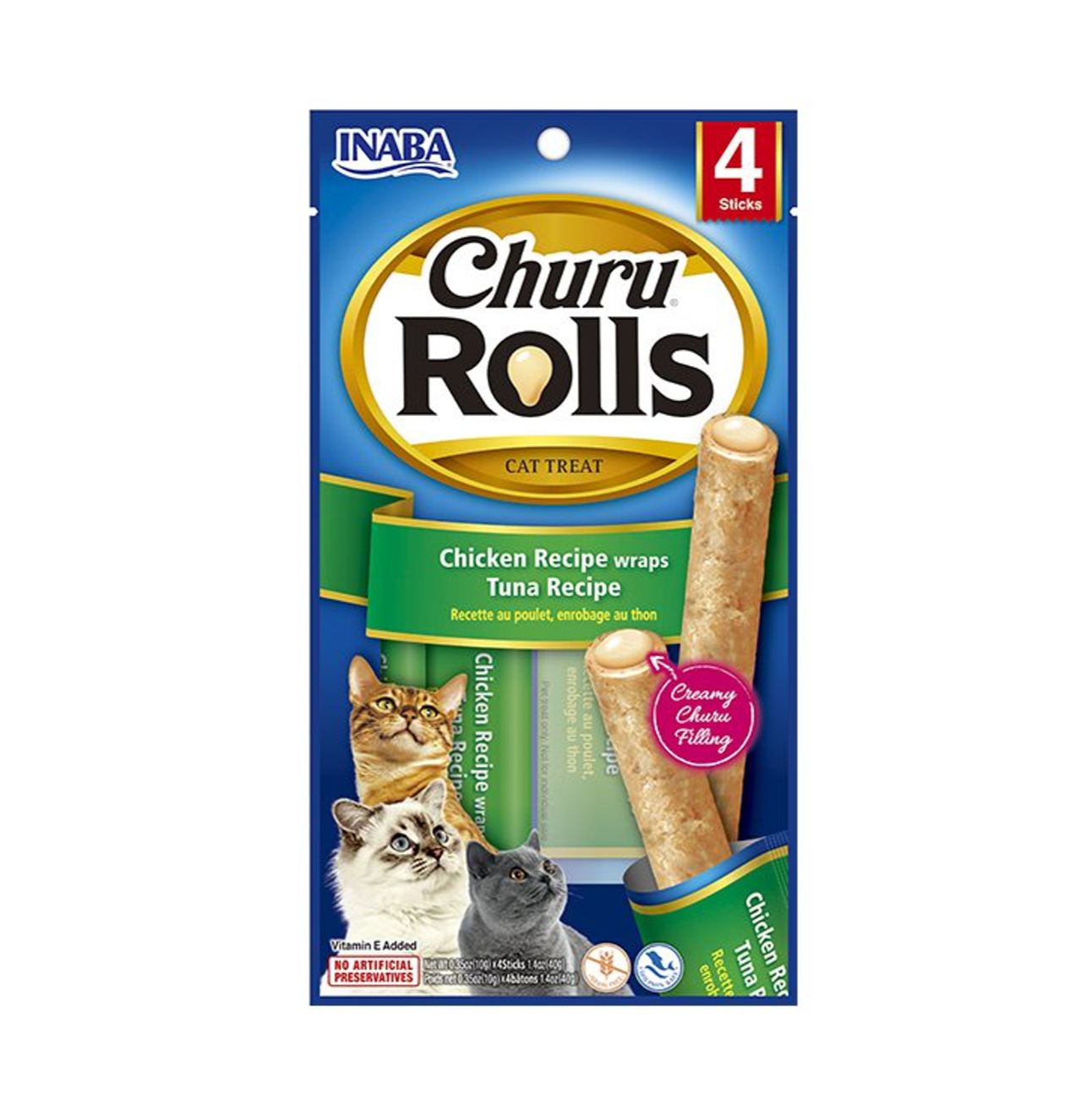 Churu Rolls Chicken Recipe Wraps Tuna Recipe -Snacks para Gatos