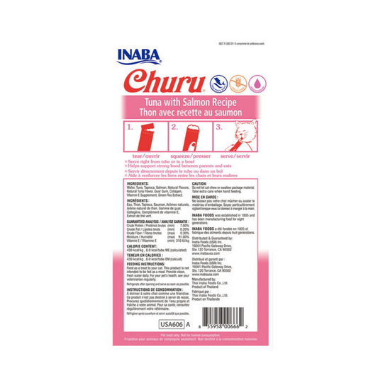 Churu Tuna with Salmon - Snacks para Gatos