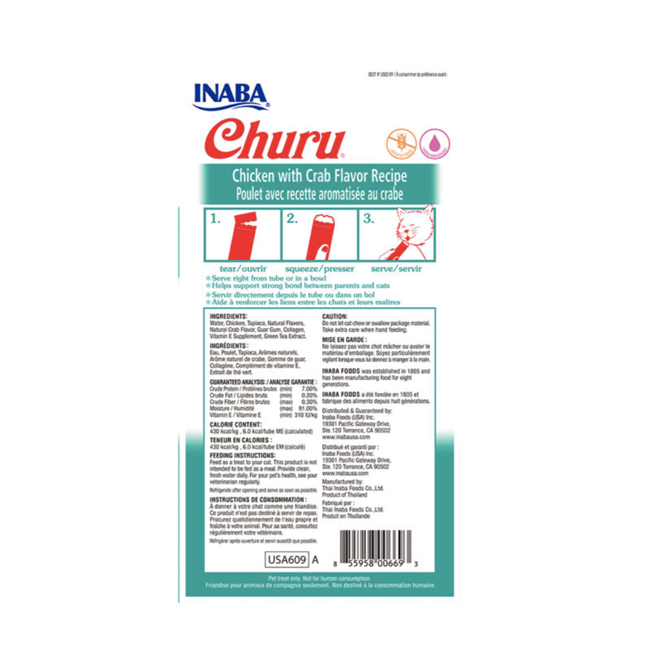 Churu Chicken with Crab - Snacks para Gatos