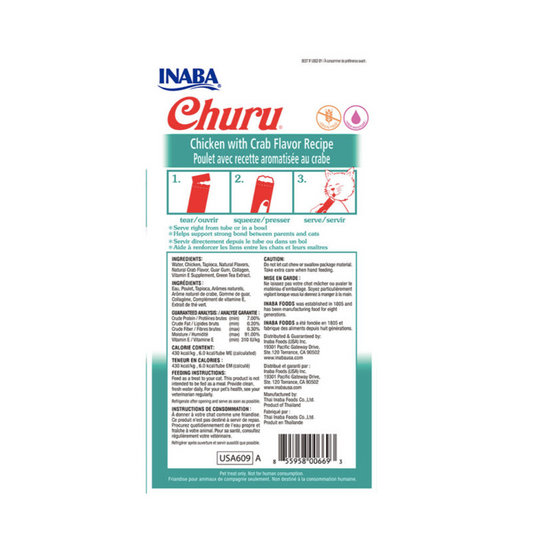 Churu Chicken with Crab - Snacks para Gatos