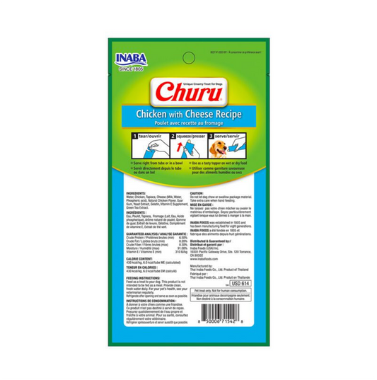 Churu Chicken with Cheese - Snacks para Perros