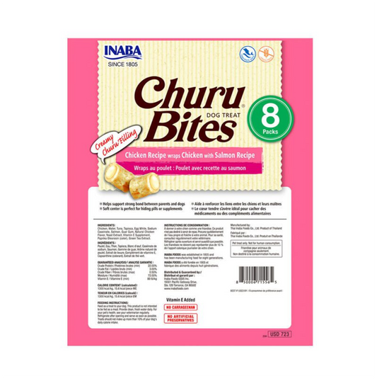 Churu Bites Chicken with Salmon para Perros - Snacks para Perros