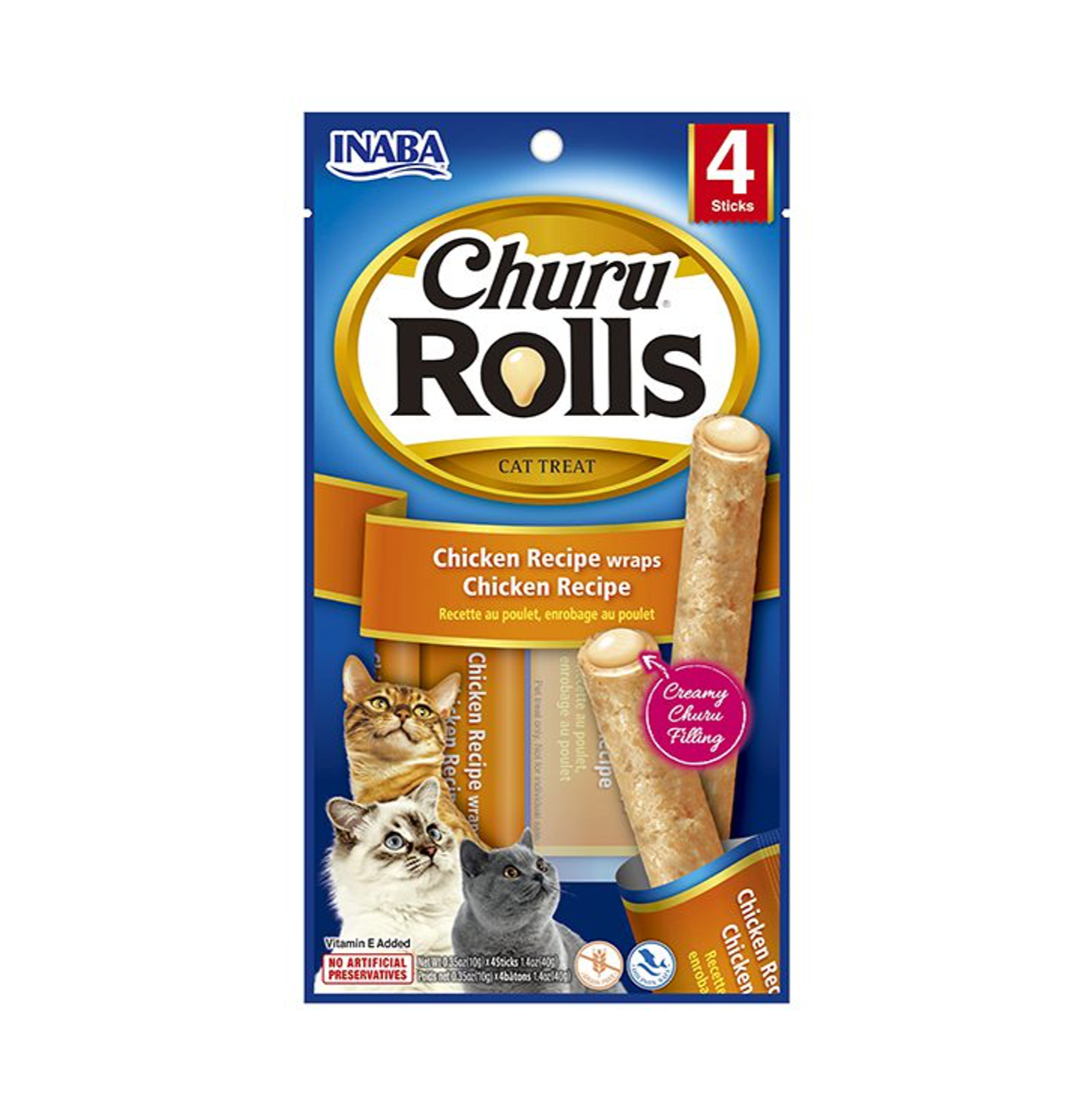 Churu Rolls Chicken Recipe Wraps Chicken Recipe - Snacks para Gatos