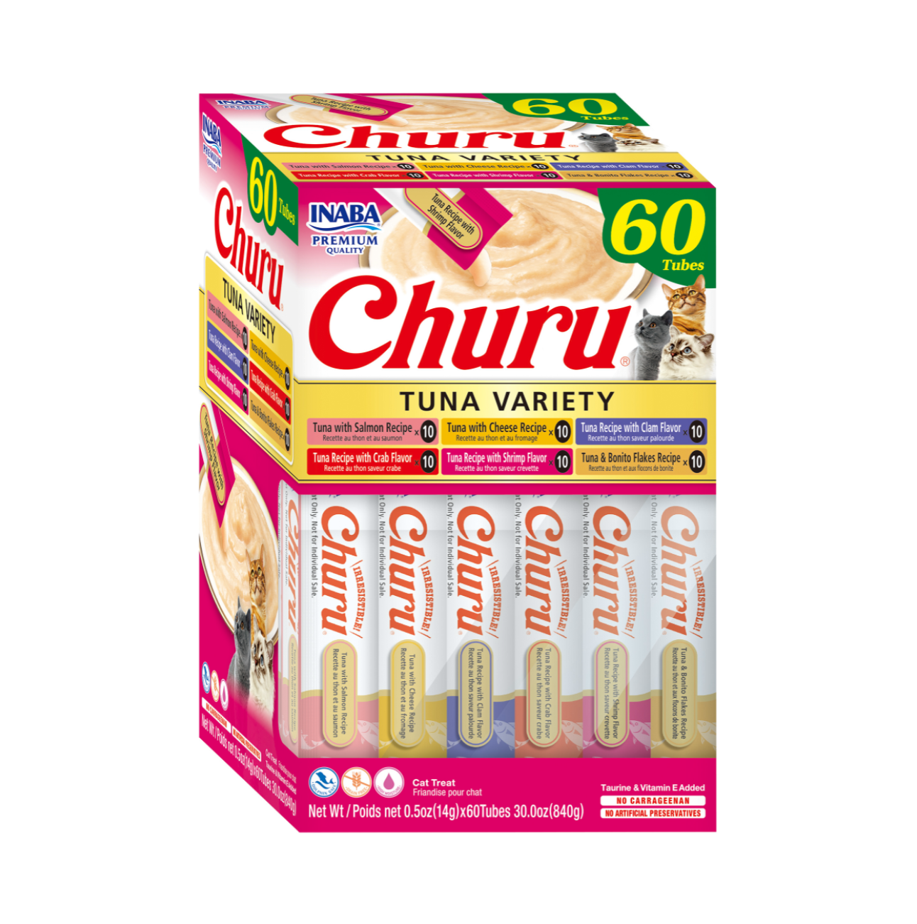 Churu Tuna Variety Box 60 Unidades - Snacks para Gatos