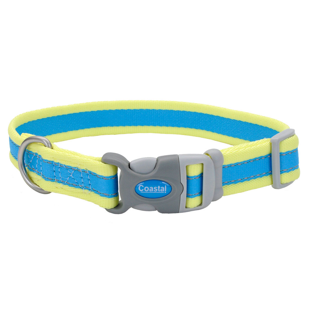 Coastal Pro Reflective Collar Aqua with Yellow - Collares para Perros