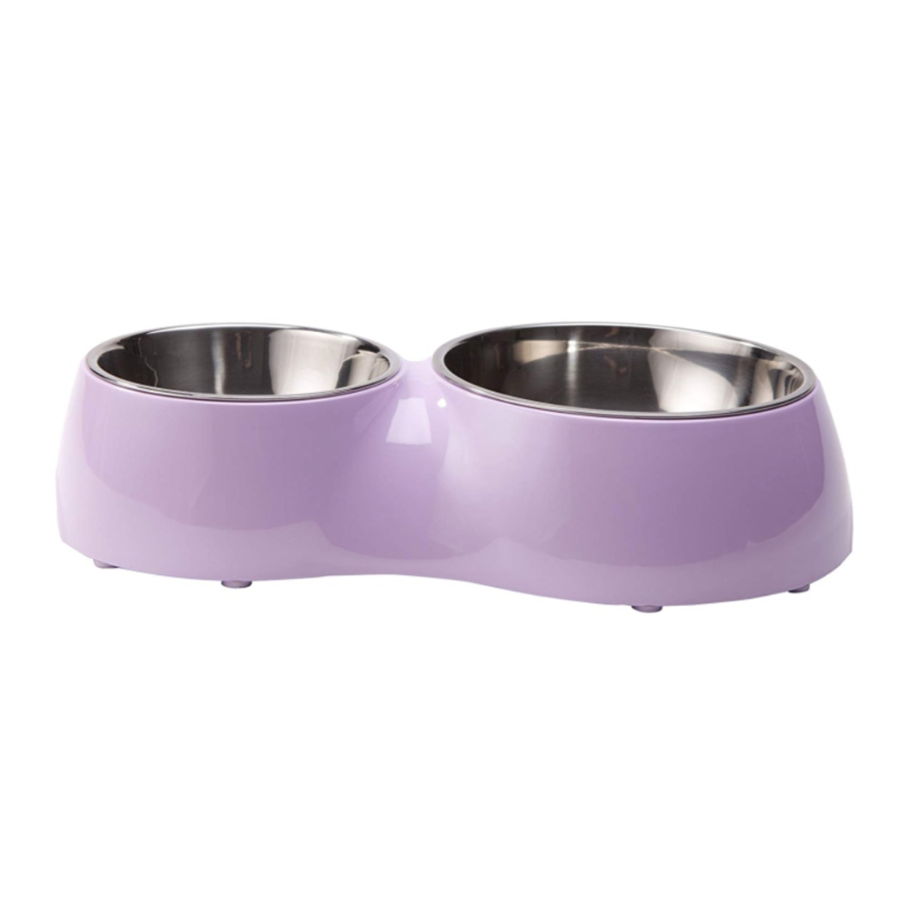 Comedero Melamina Doble Morado - Comederos para Perros y Gatos