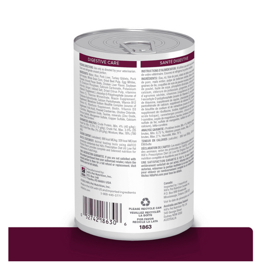 Hills Prescription Diet i/d Low Fat Lata - Alimento Húmedo para Perros