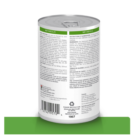 Hills Prescription Diet Metabolic Lata - Alimento para Perros