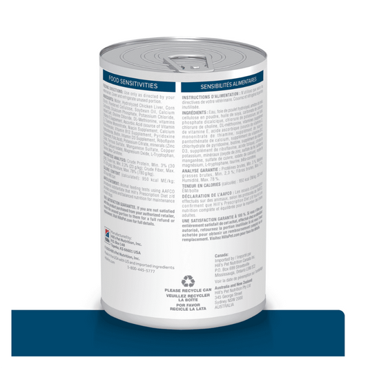 Hills Prescription Diet z/d Lata - Alimento Húmedo para Perros