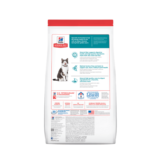 Hills Science Diet Adult 11+ Indoor - Alimento para Gatos