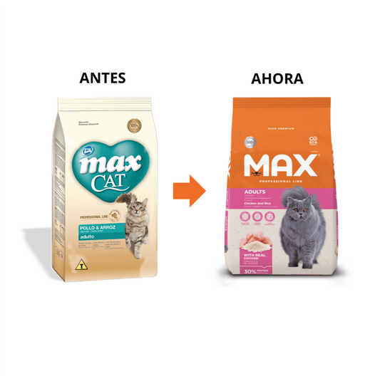 Max Cat Adultos Pollo y Arroz - Alimento para Gatos