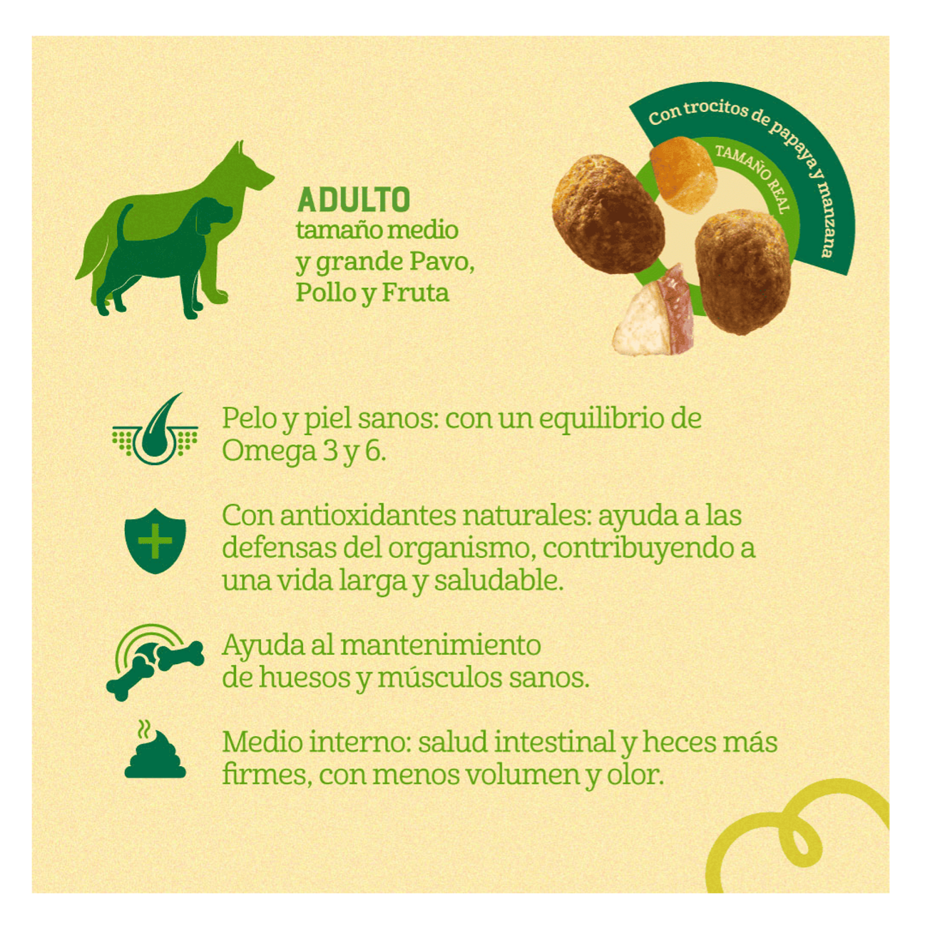 Naturalis Adulto Razas Medianas y Grandes - Alimento para Perros