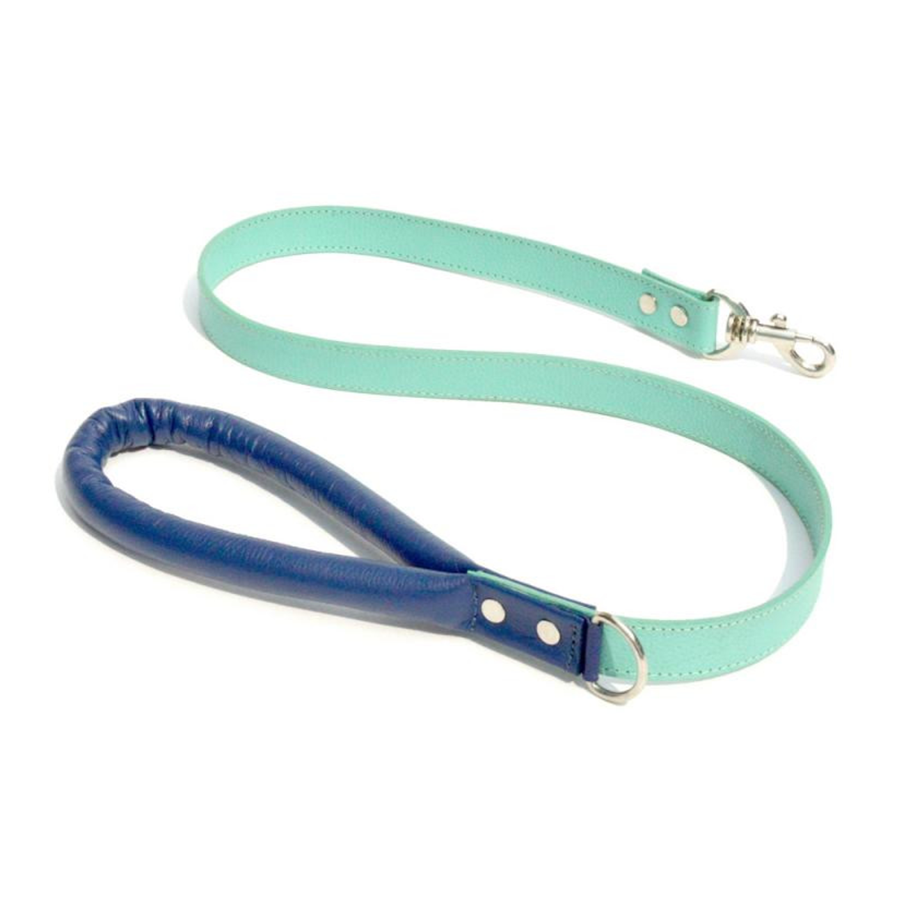 Correa Cuero Turquesa/Azul Oscuro - Correas para Perros