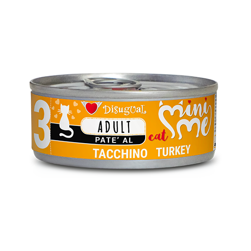 Disugual Cat Adult Mini Me 3 Pavo - Alimento Húmedo para Gatos