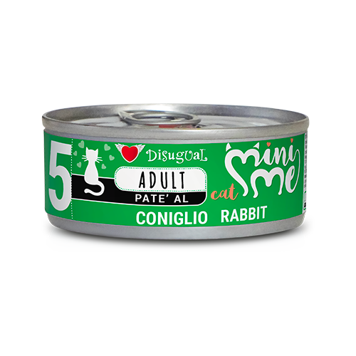 Disugual Cat Adult Mini Me 5 Conejo - Alimento Húmedo para Gatos