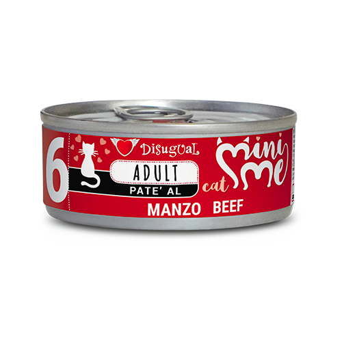 Disugual Cat Adult Mini Me 6 Carne - Alimento Húmedo para Gatos