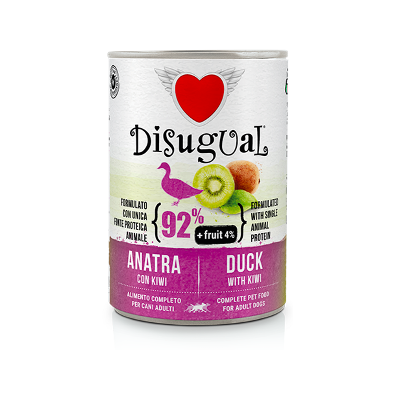 Disugual Dog Adult Fruit Pato y Kiwi - Alimento Húmedo para Perros