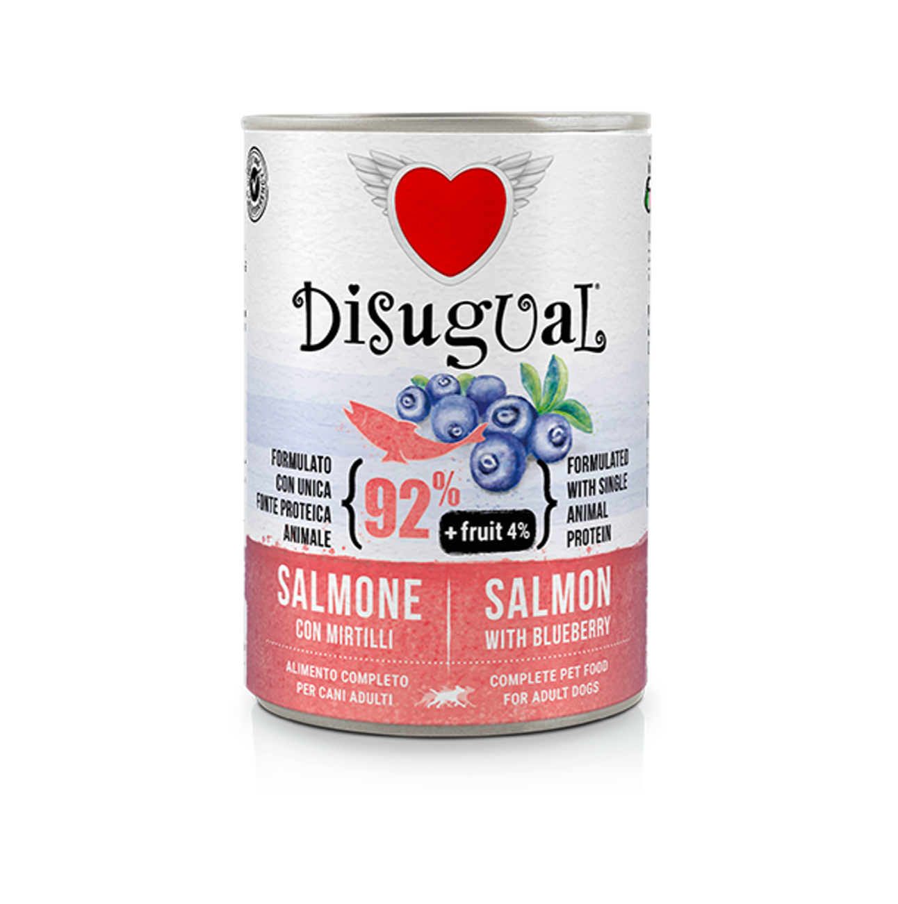 Disugual Dog Adult Fruit Salmón y Arándanos - Alimento Húmedo para Perros