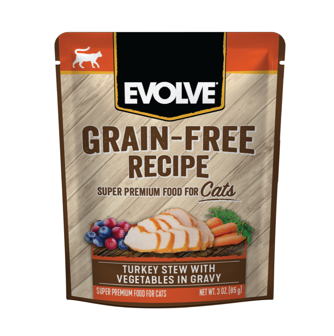 Evolve Cat Grain Free Pavo y Vegetales - Alimento Húmedo para Gatos