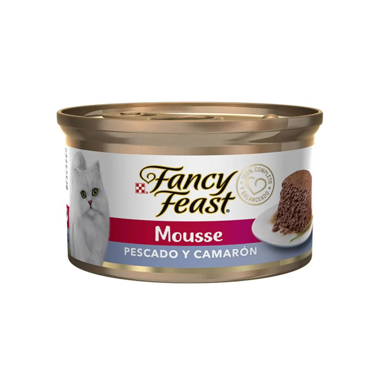 Fancy Feast Mousse Pescado y Camarón - Alimento Húmedo para Gatos