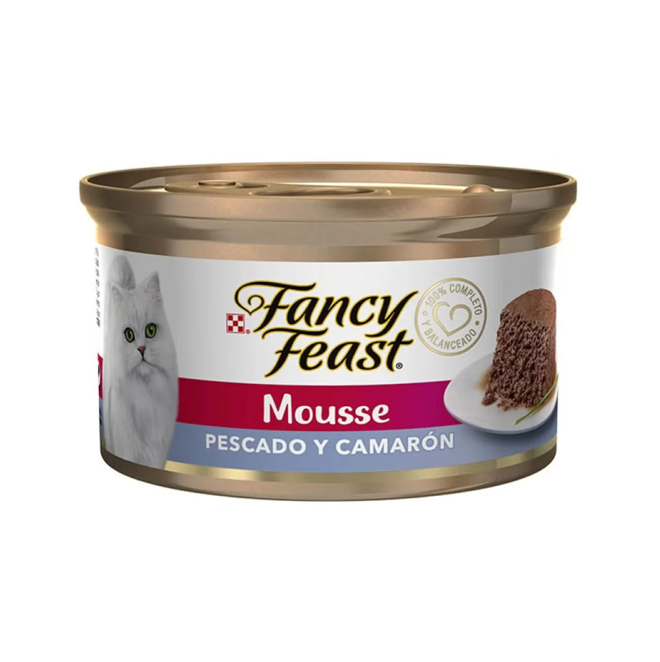 Fancy Feast Mousse Pescado y Camarón - Alimento Húmedo para Gatos