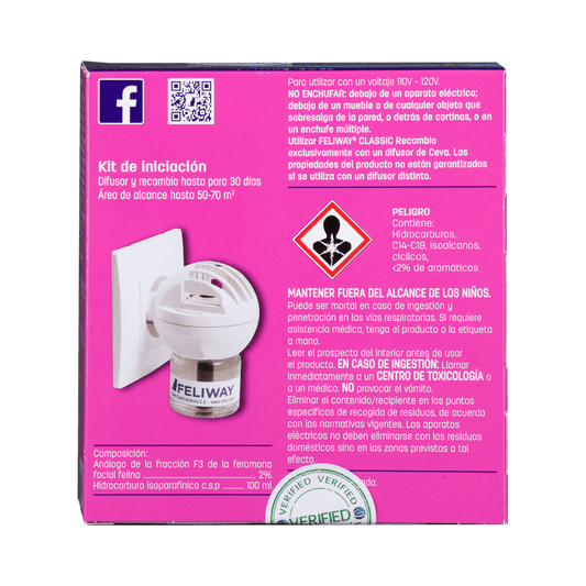 Feliway Classic Difusor + Recarga - Feromonas para Gatos