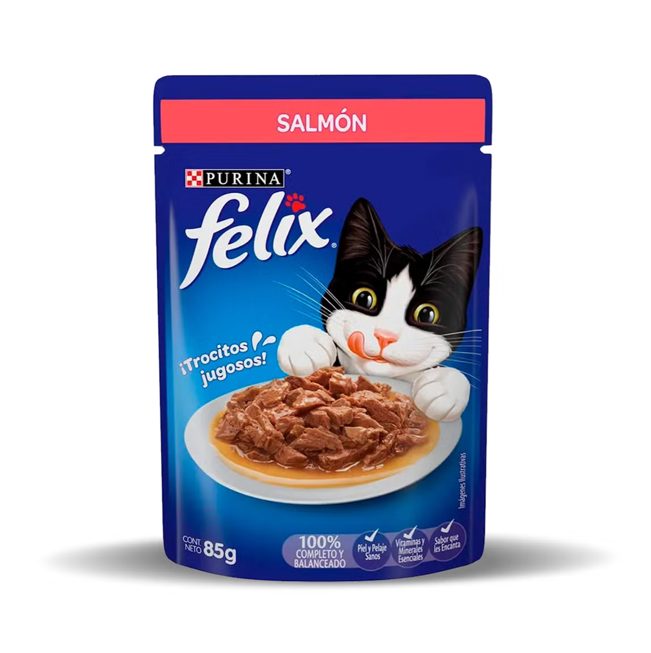 Felix con Salmón - Alimento Húmedo para Gatos