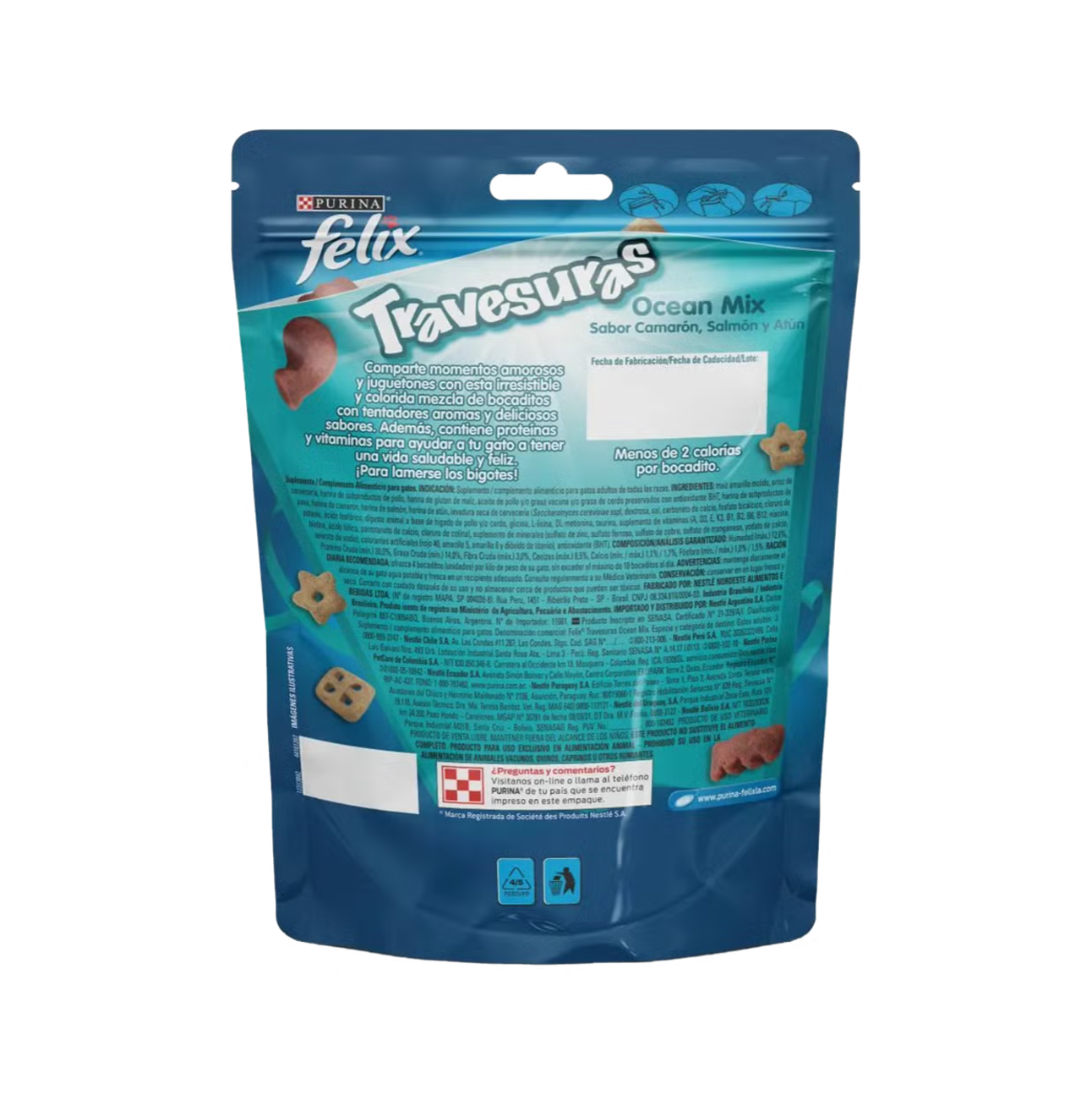 Felix Travesuras Ocean Mix - Snacks para Gatos