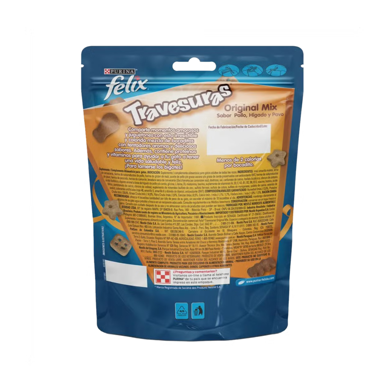 Felix Travesuras Original Mix - Snacks para Gatos