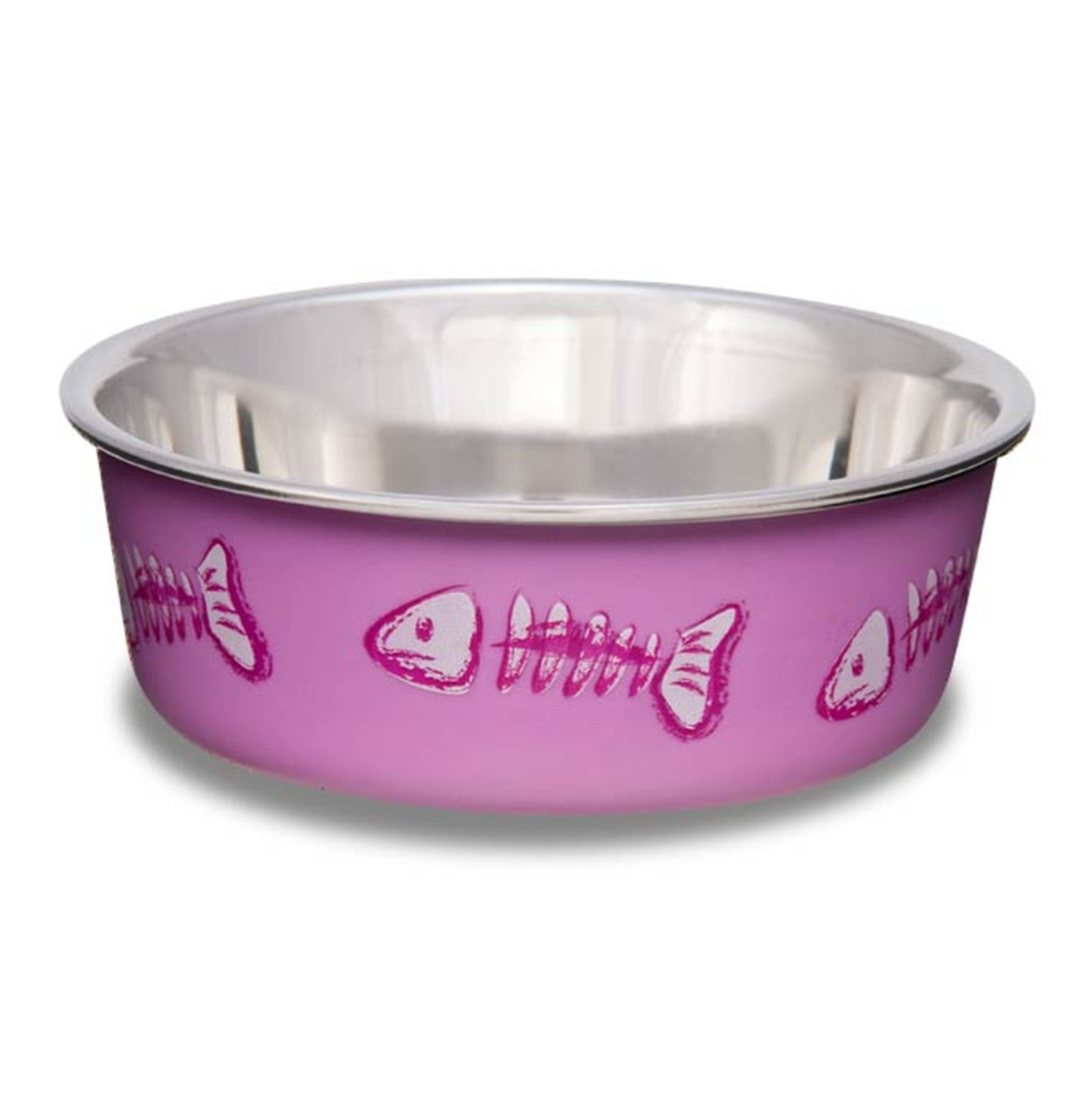 Fish Skeleton Pink Bowl - Comederos para Gatos