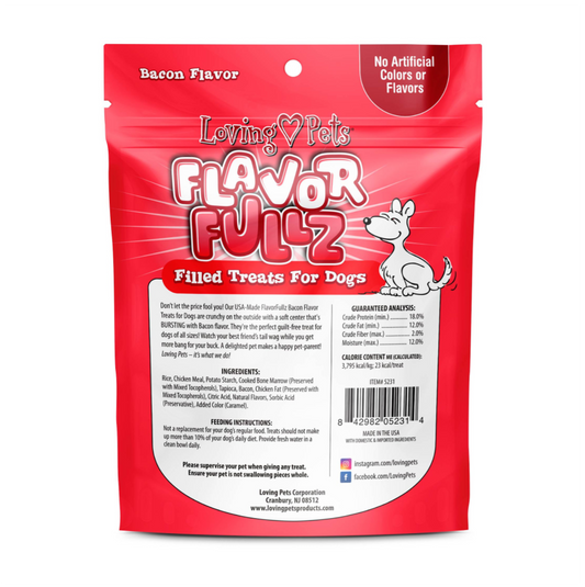 Flavorfullz Dog Treats Bacon - Snacks para Perros