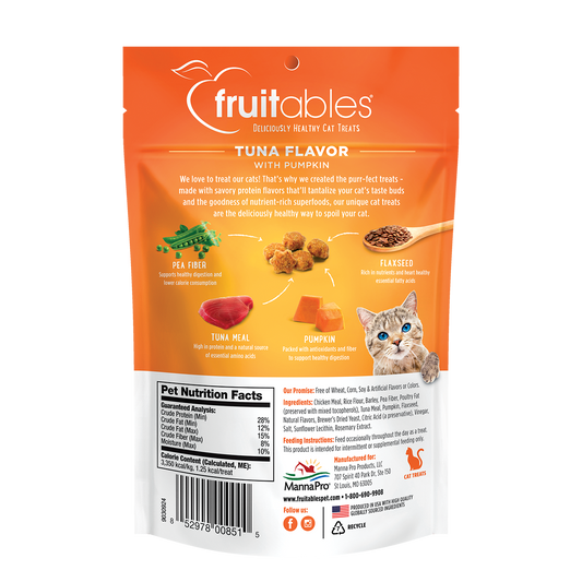 Fruitables Atún y Calabaza - Snacks para Gatos