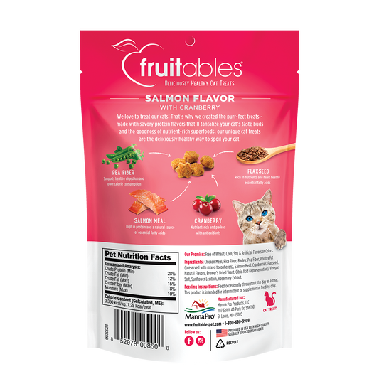 Fruitables Salmón y Arándonos - Snacks para Gatos