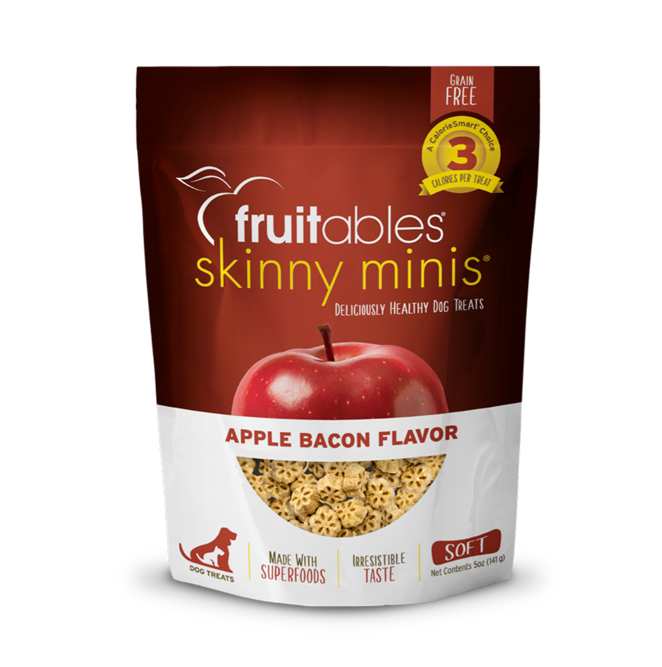 Fruitables Skinny Minis Apple Bacon - Snacks para Perros