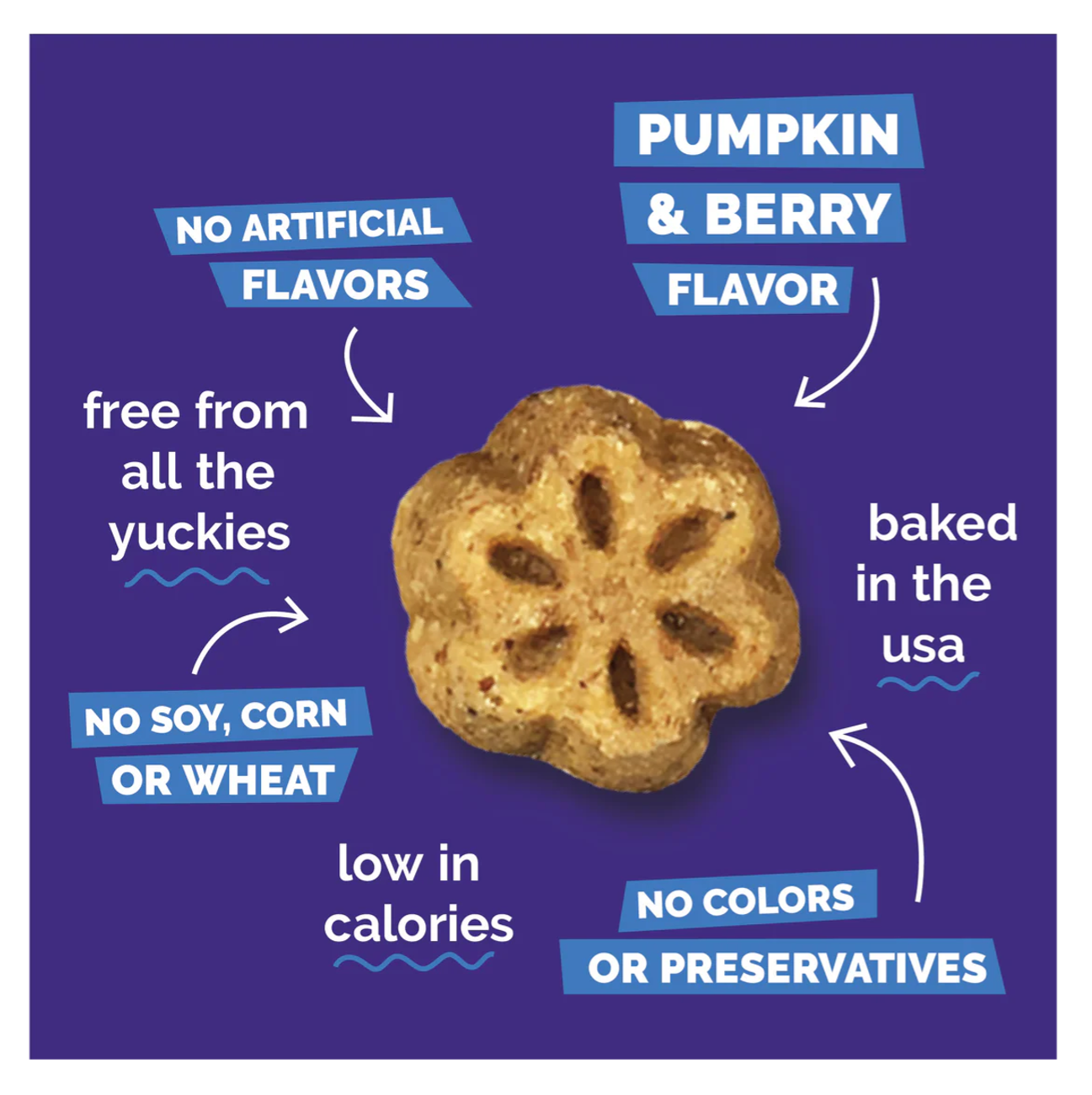 Fruitables Skinny Minis Pumpkin and Berry - Snacks para Perros