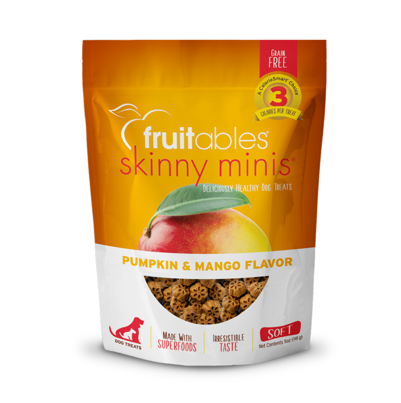Fruitables Skinny Minis Pumpkin and Mango - Snacks para Perros