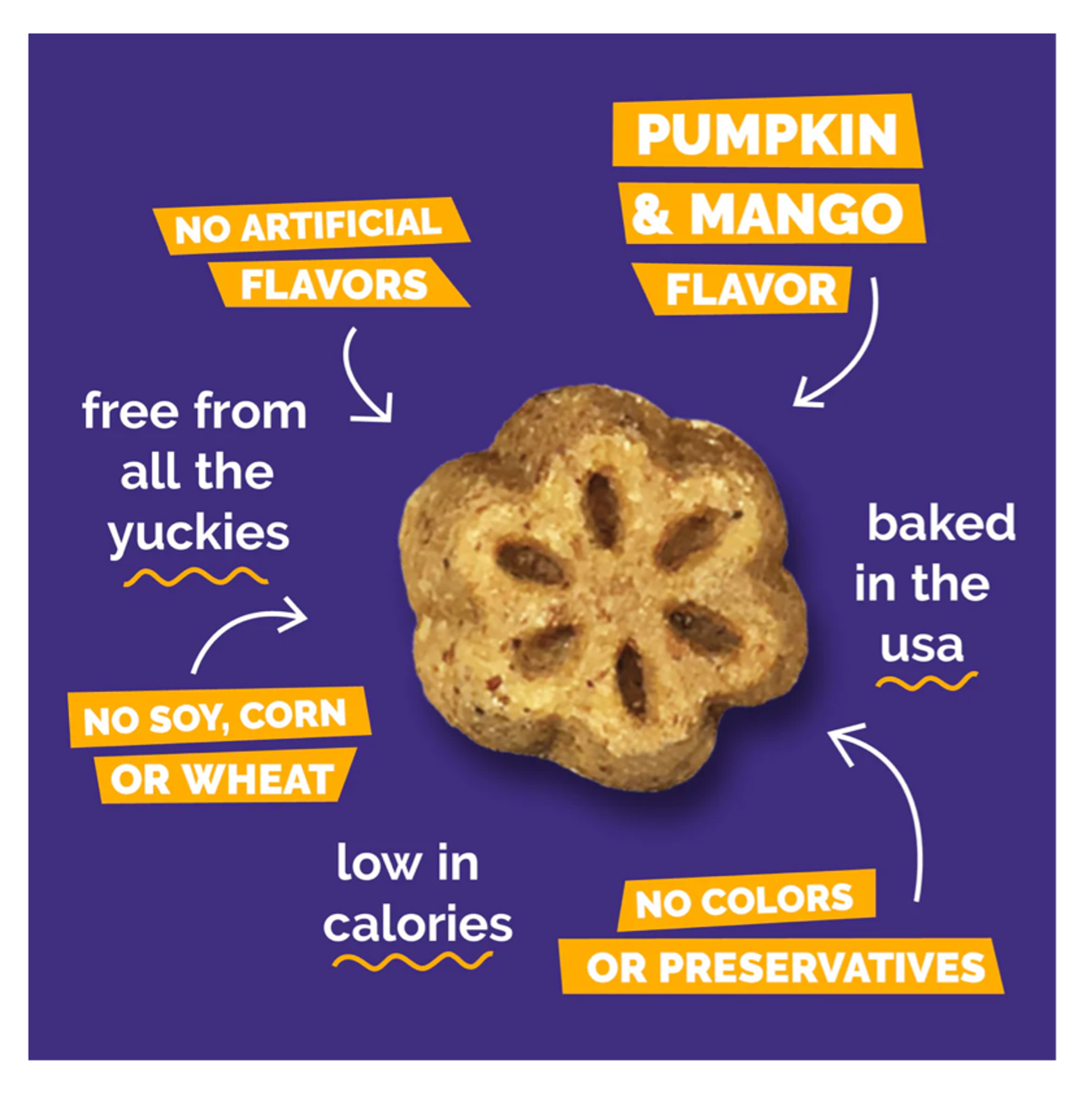 Fruitables Skinny Minis Pumpkin Mango - Snacks para Perros