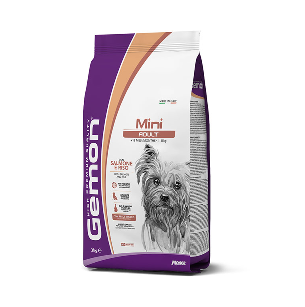 Gemon Mini Adult Salmon and Rice - Alimento para Perros