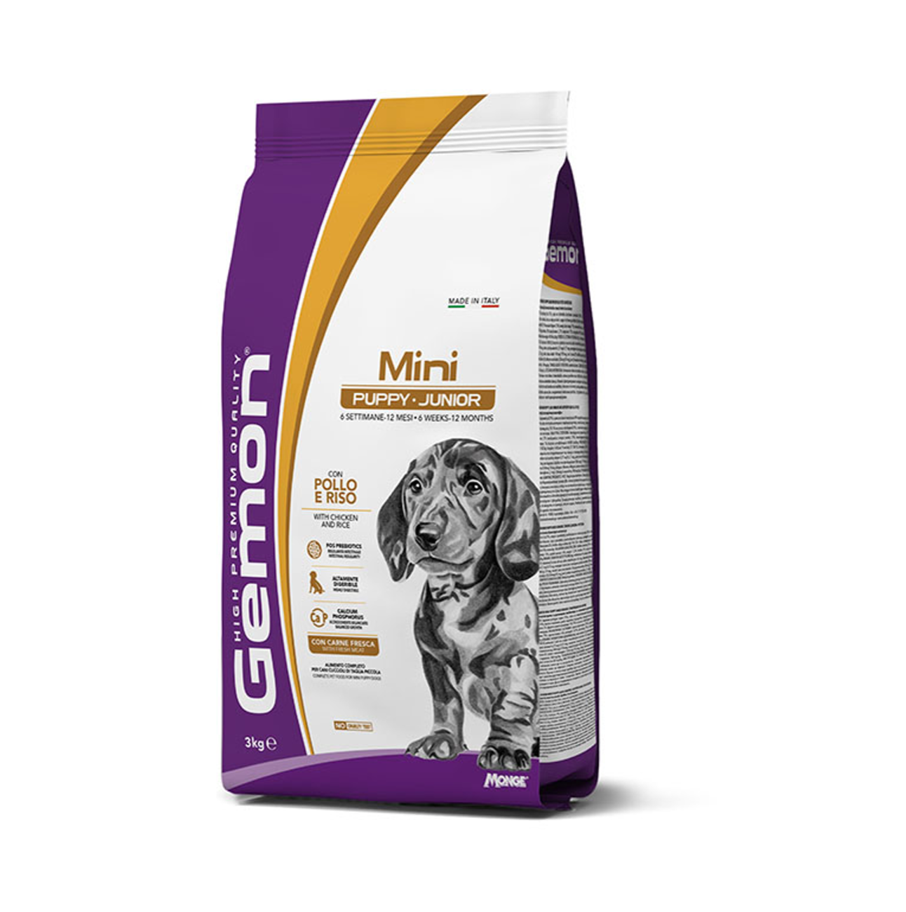 Gemon Mini Puppy and Junior Chicken and Rice - Alimento para Perros