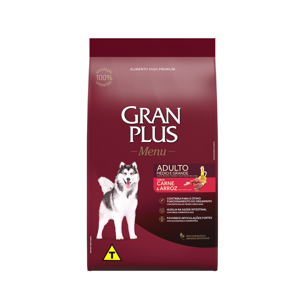 Gran Plus Perro Adulto Mediano y Grande Carne y Arroz - Alimento para Perros