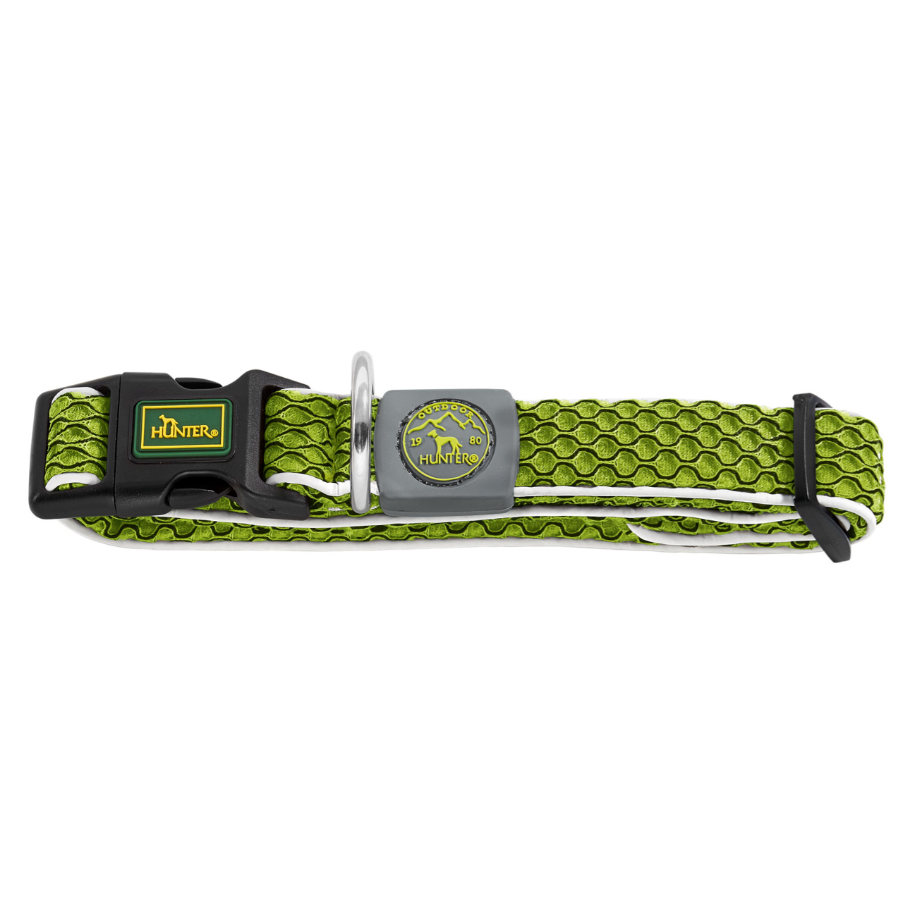 Hunter Collar Hilo Vario Basic Lime - Collares para Perros