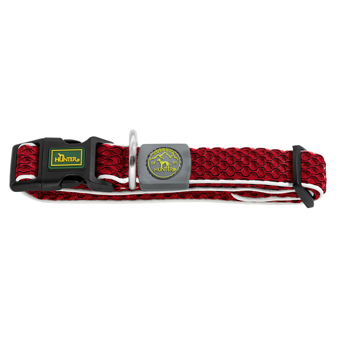 Hunter Collar Hilo Vario Basic Red - Collares para Perros