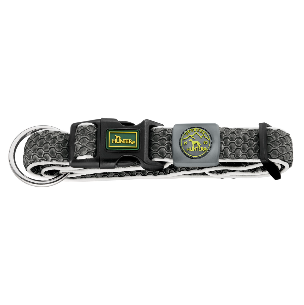 Hunter Collar Hilo Vario Plus Anthracite L-XL - Collares para Perros